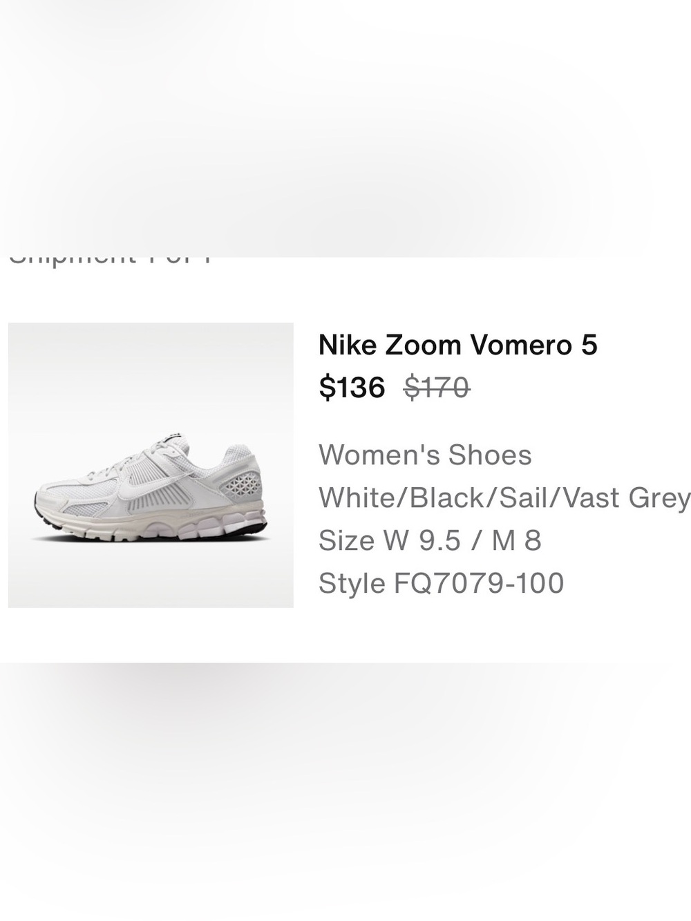 NIKE zoom vomero 5